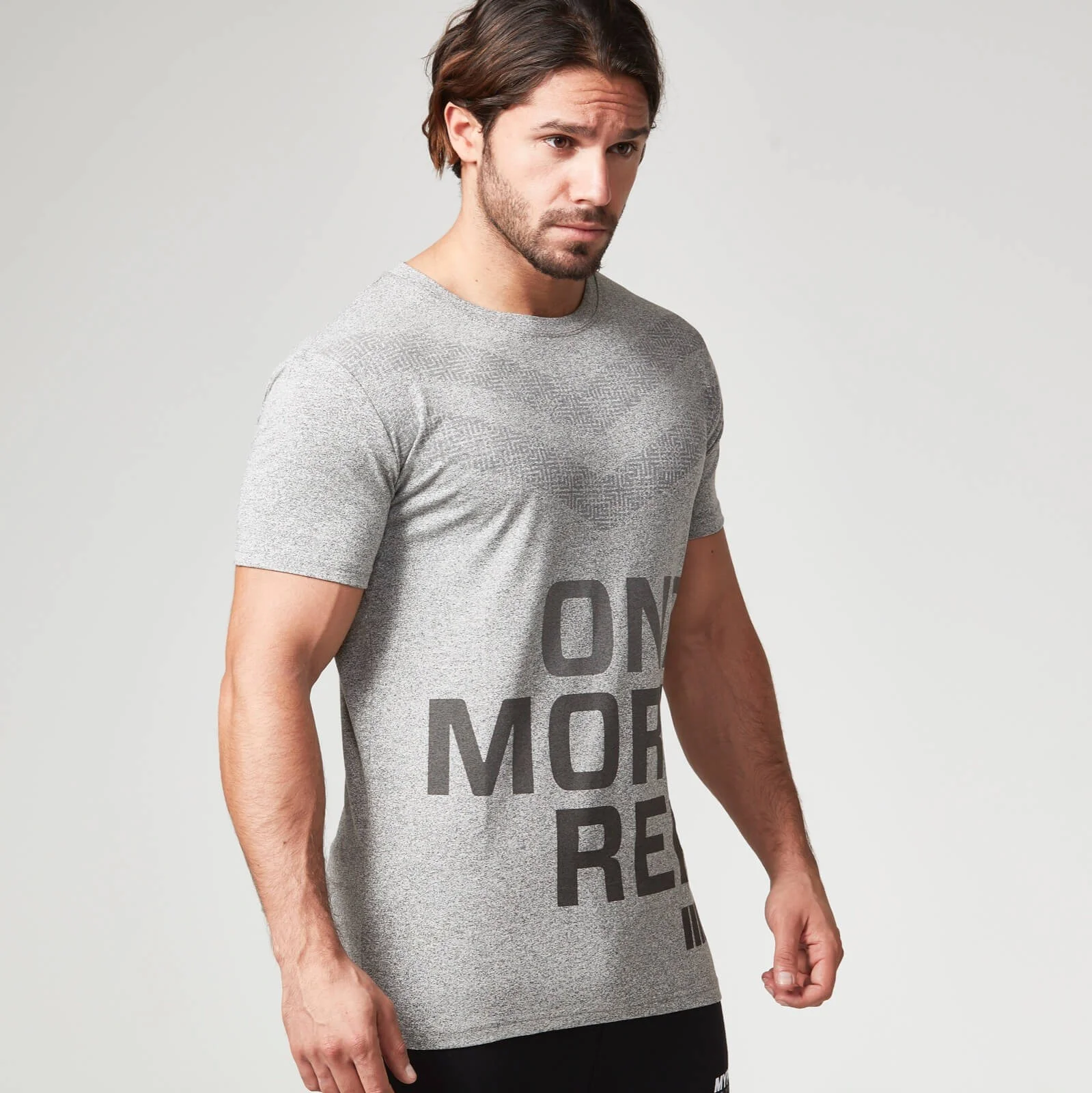Myprotein Muška Performance Slogan Majica - Siva Fotografija 1
