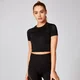 Shape Seamless crop majica kratkih rukava - Crna