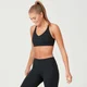 Power Mesh sportski grudnjak - Crni
