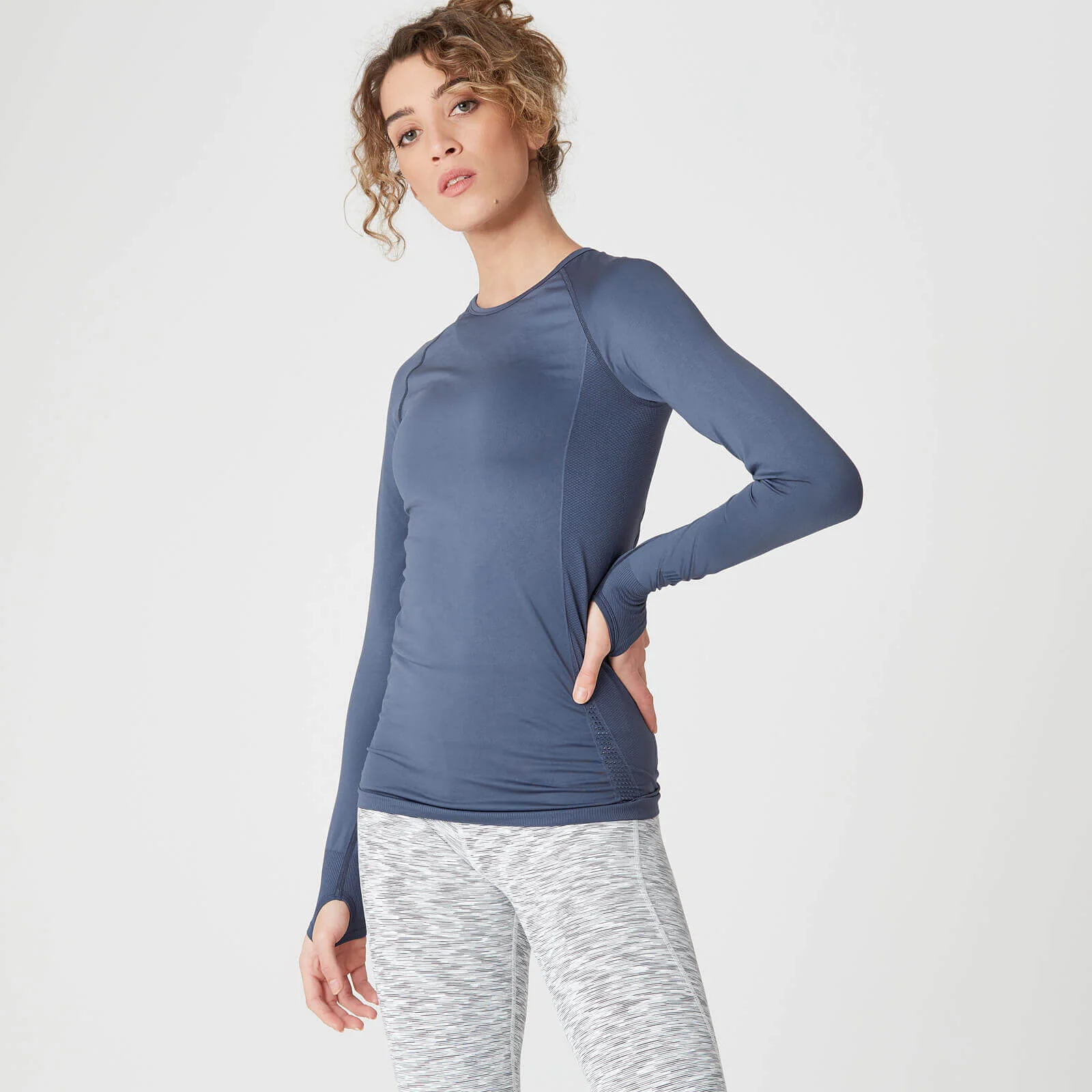 Shape Seamless majica – Tamno plava - XS Fotografija 1