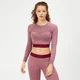 Inspire Seamless crop majica - Prljavo roza