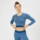 Inspire Seamless crop majica - Plava