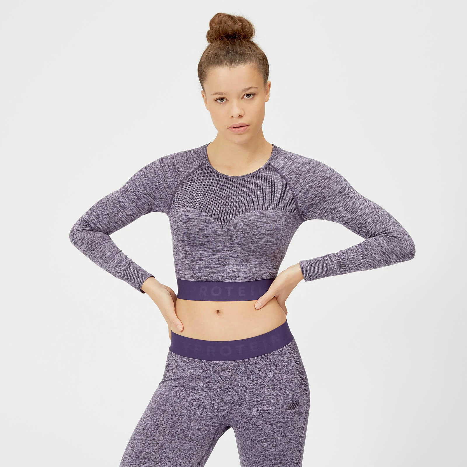 Inspire Seamless crop majica - Ljubičasta - XS Fotografija 1