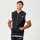 Tru-Fit majica bez rukava s kapuljačom - Crna