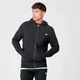 Tru-Fit Full Zip majica s kapuljačom - Crna