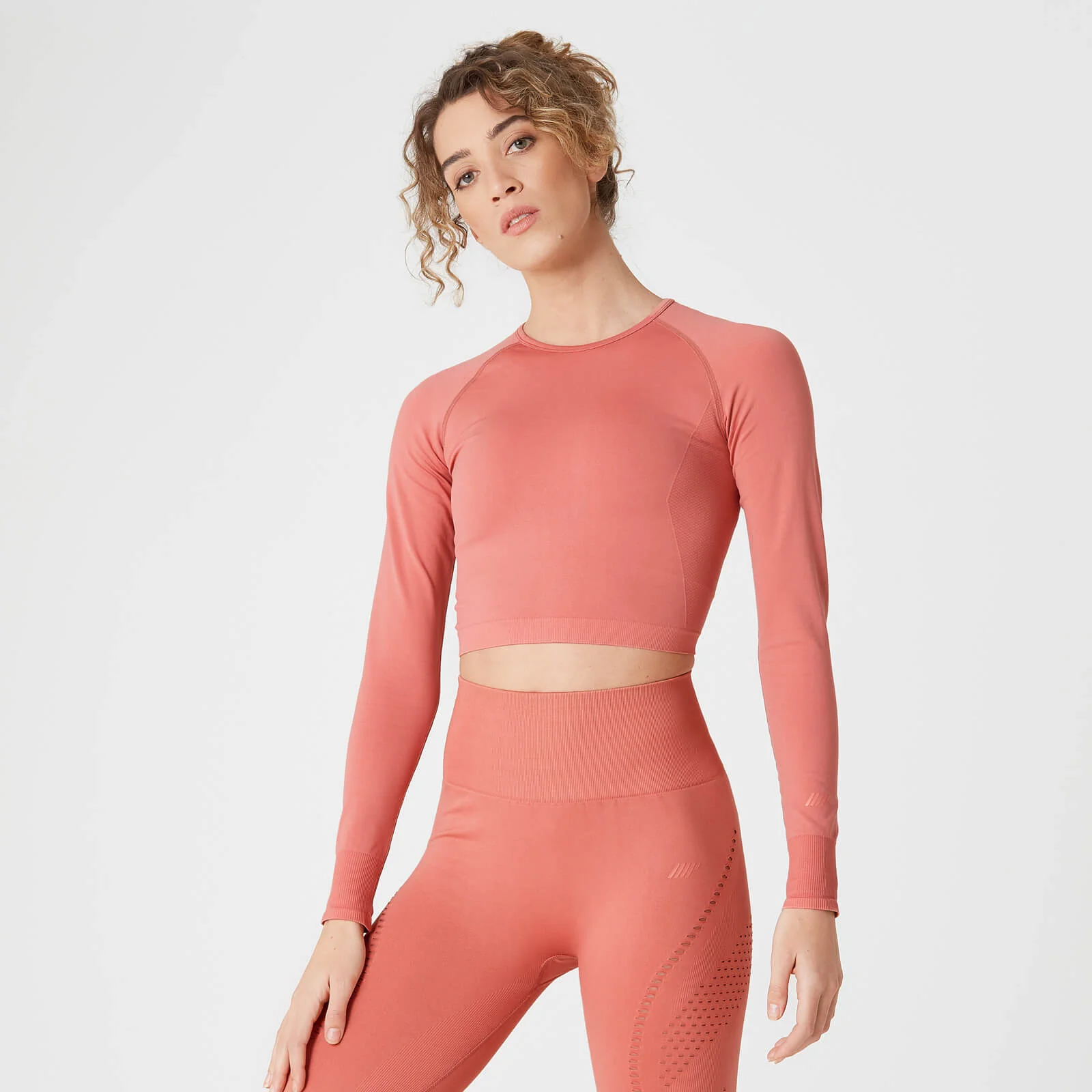 Shape Seamless crop majica - Bakreno roza - L Fotografija 1