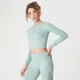 Shape Seamless crop majica - Plavo zelena