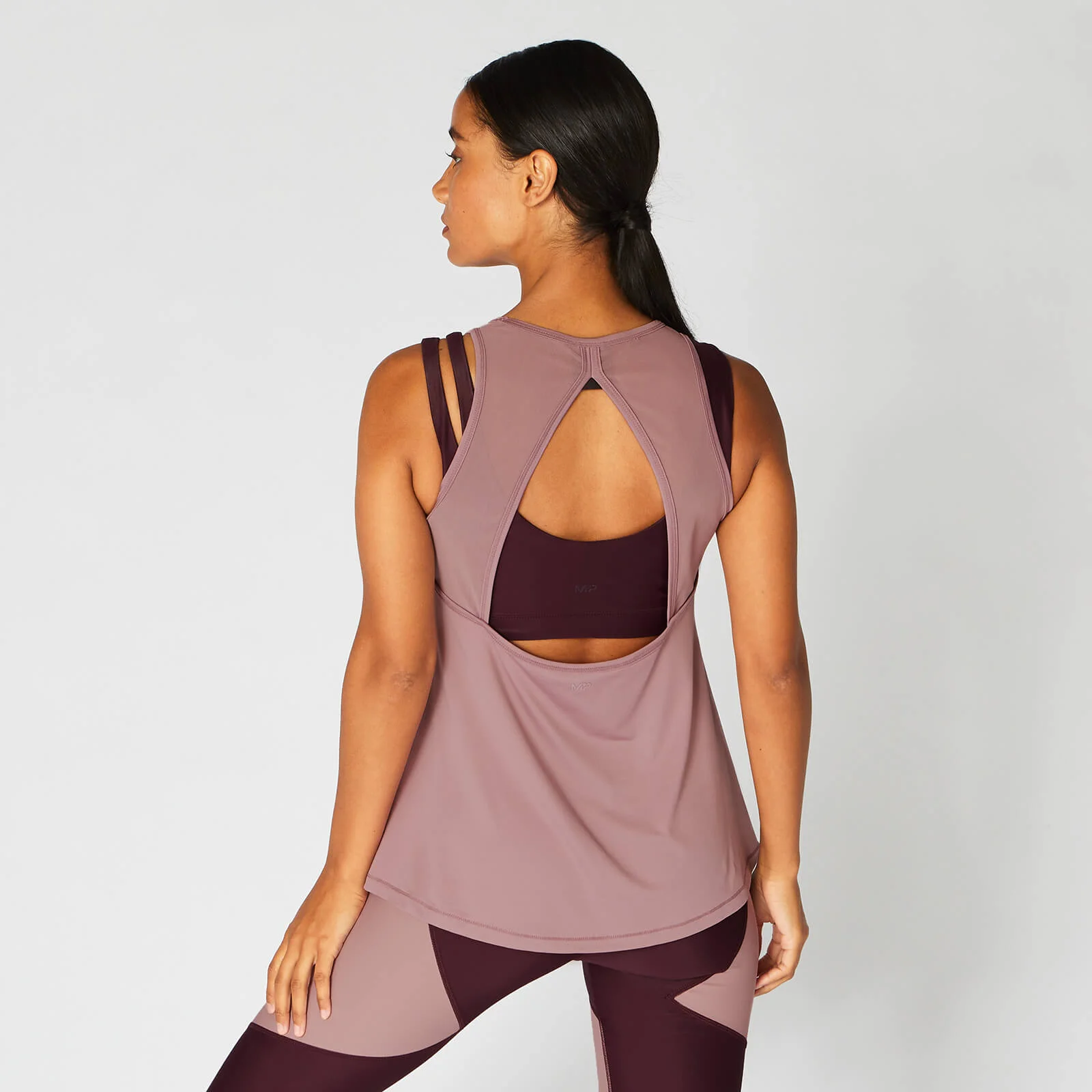 MP Women's Mesh Detail Open Back Vest - Fawn - XS Fotografija 1