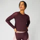 MP Mesh Panel Long Sleeve Top - Malbec