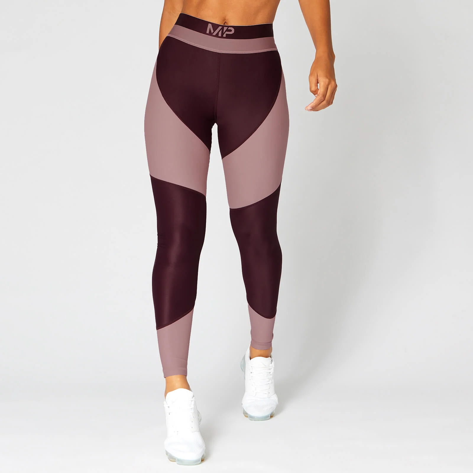 MP Women's Metallic Panelled Leggings - Malbec - XS Fotografija 1