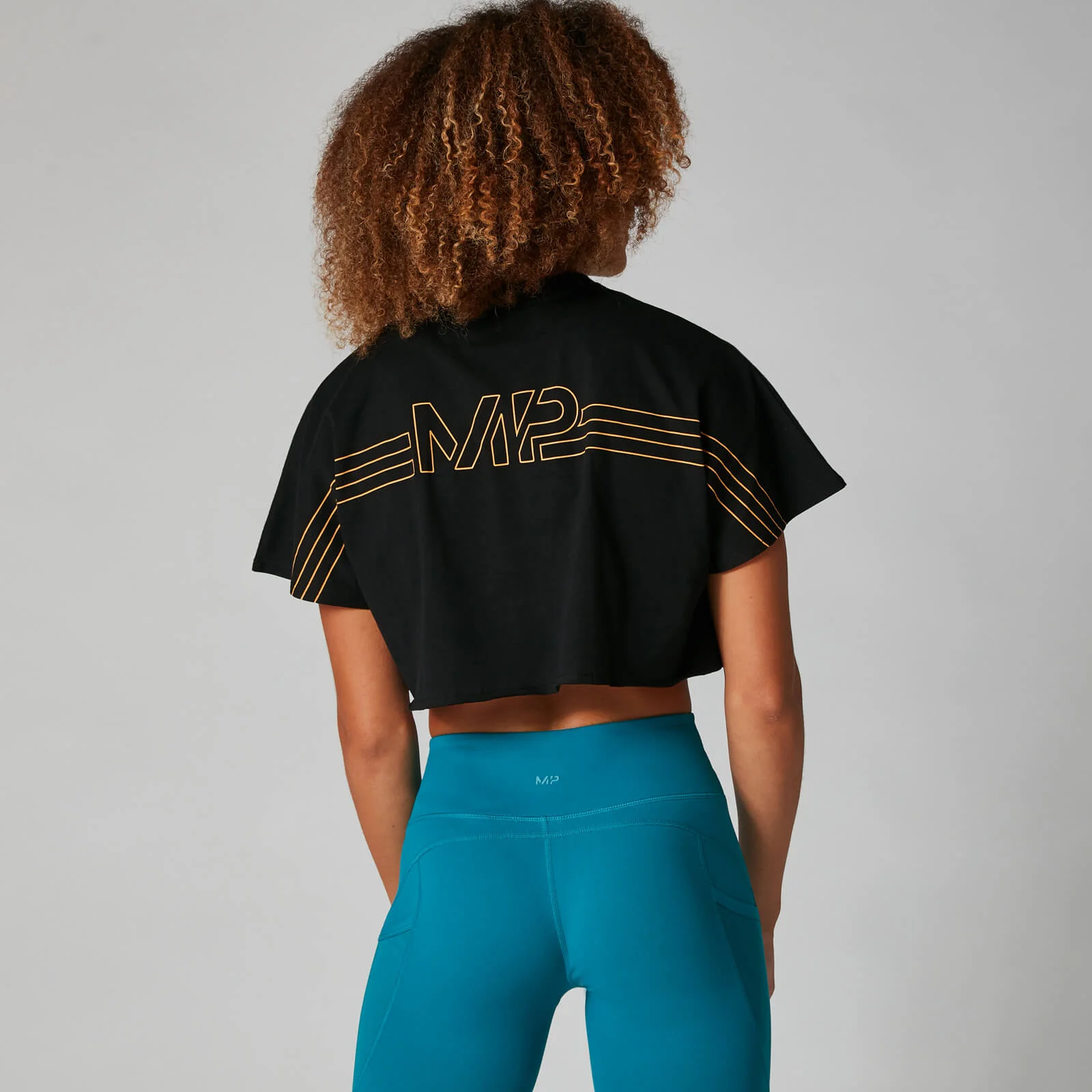 MP Women's Branded Crop Top - Black - XS Fotografija 1