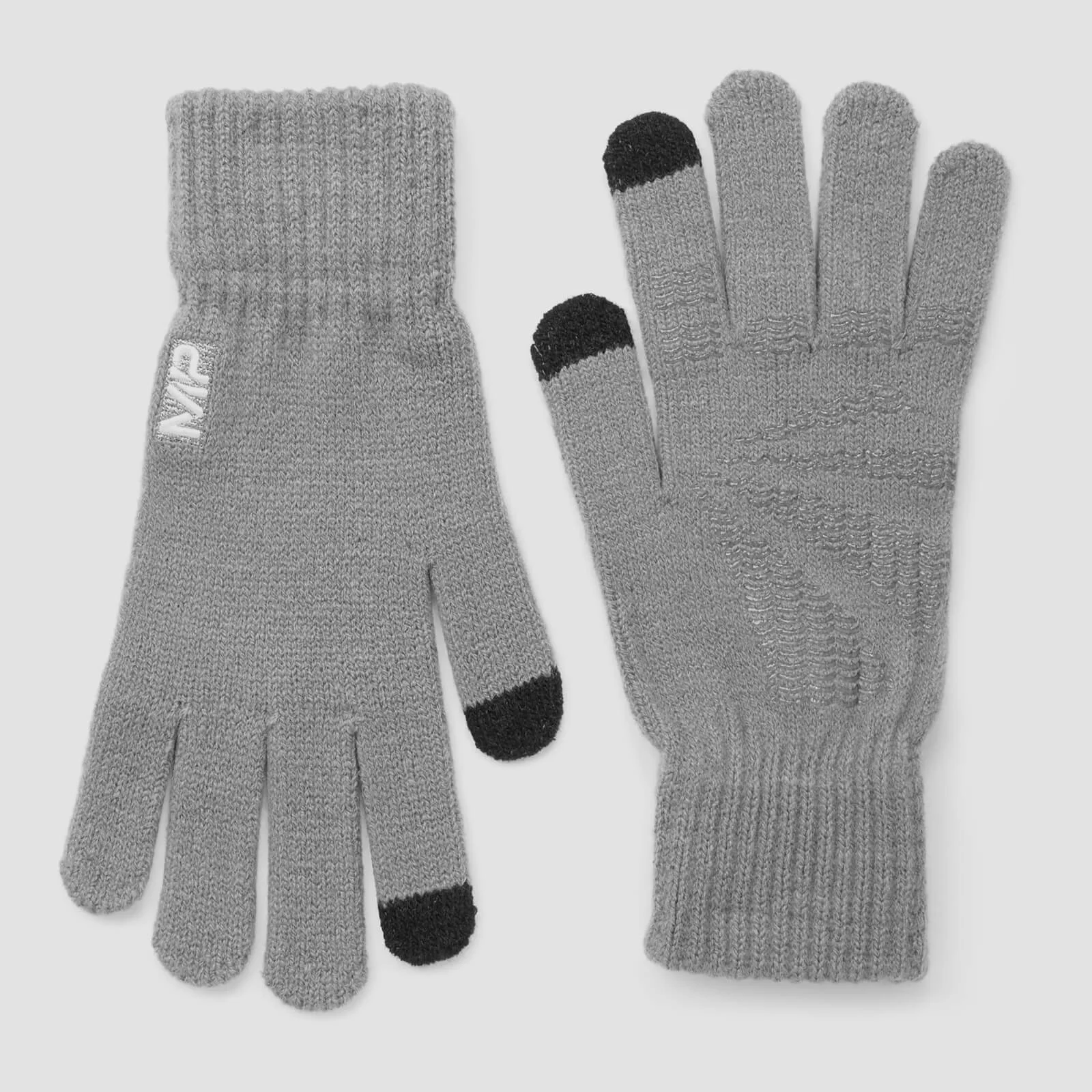 MP Knitted Gloves - Grey - S/M Fotografija 1