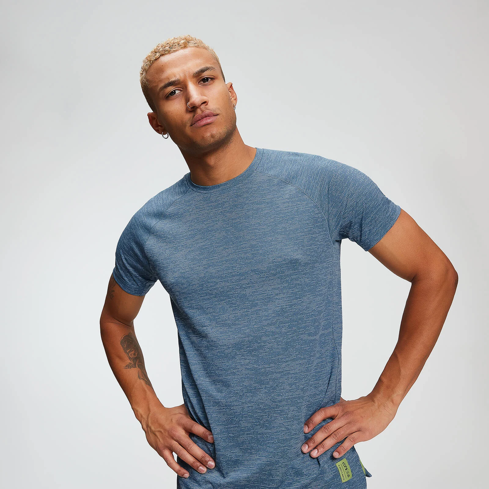MP Men's Training T-Shirt - Washed Blue Marl - XS Fotografija 1