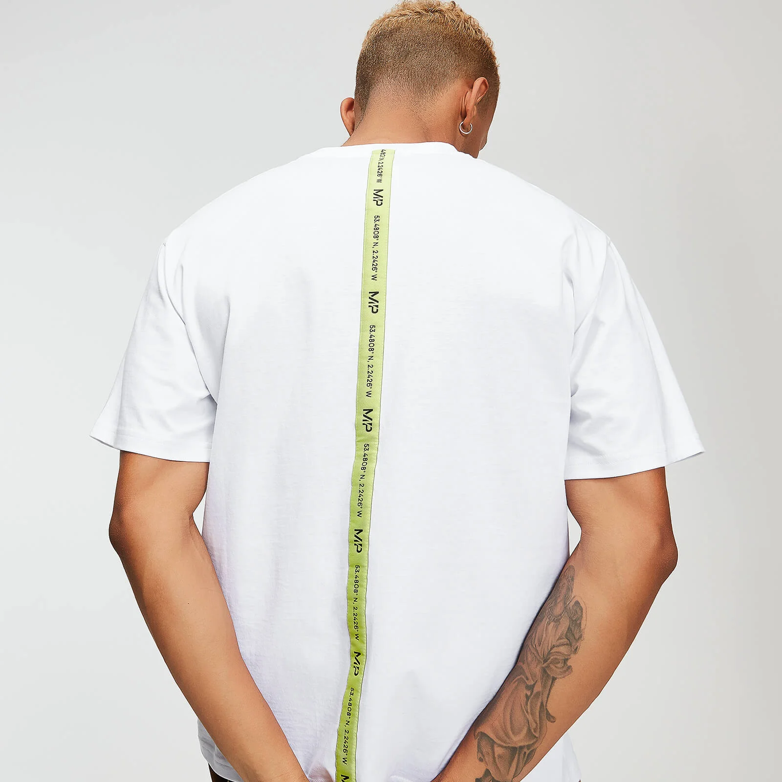 MP Men's Rest Day Tape T-Shirt - White - XS Fotografija 1