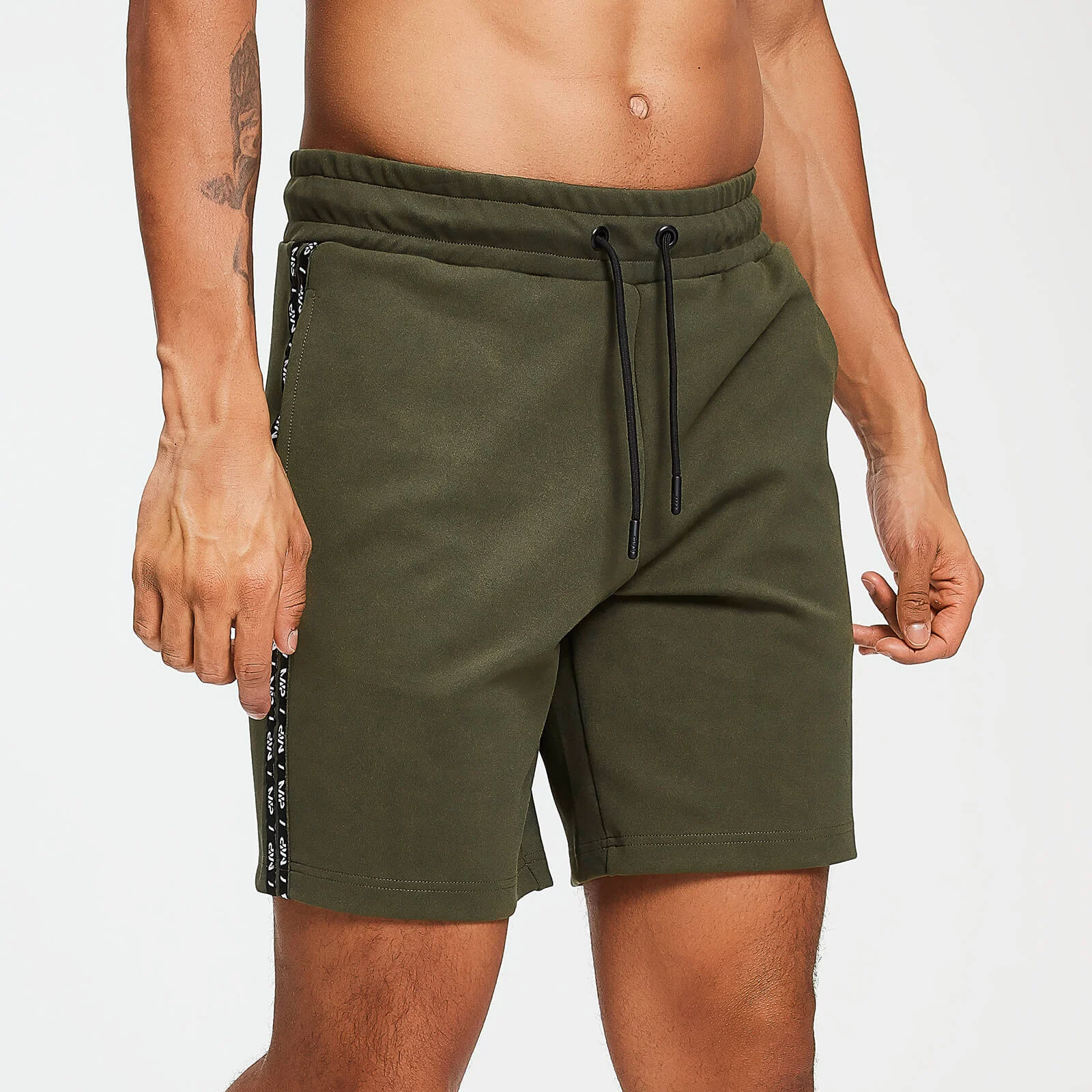 MP Men's Rest Day Double Tape Tricot Shorts - Army Green - XS Fotografija 1