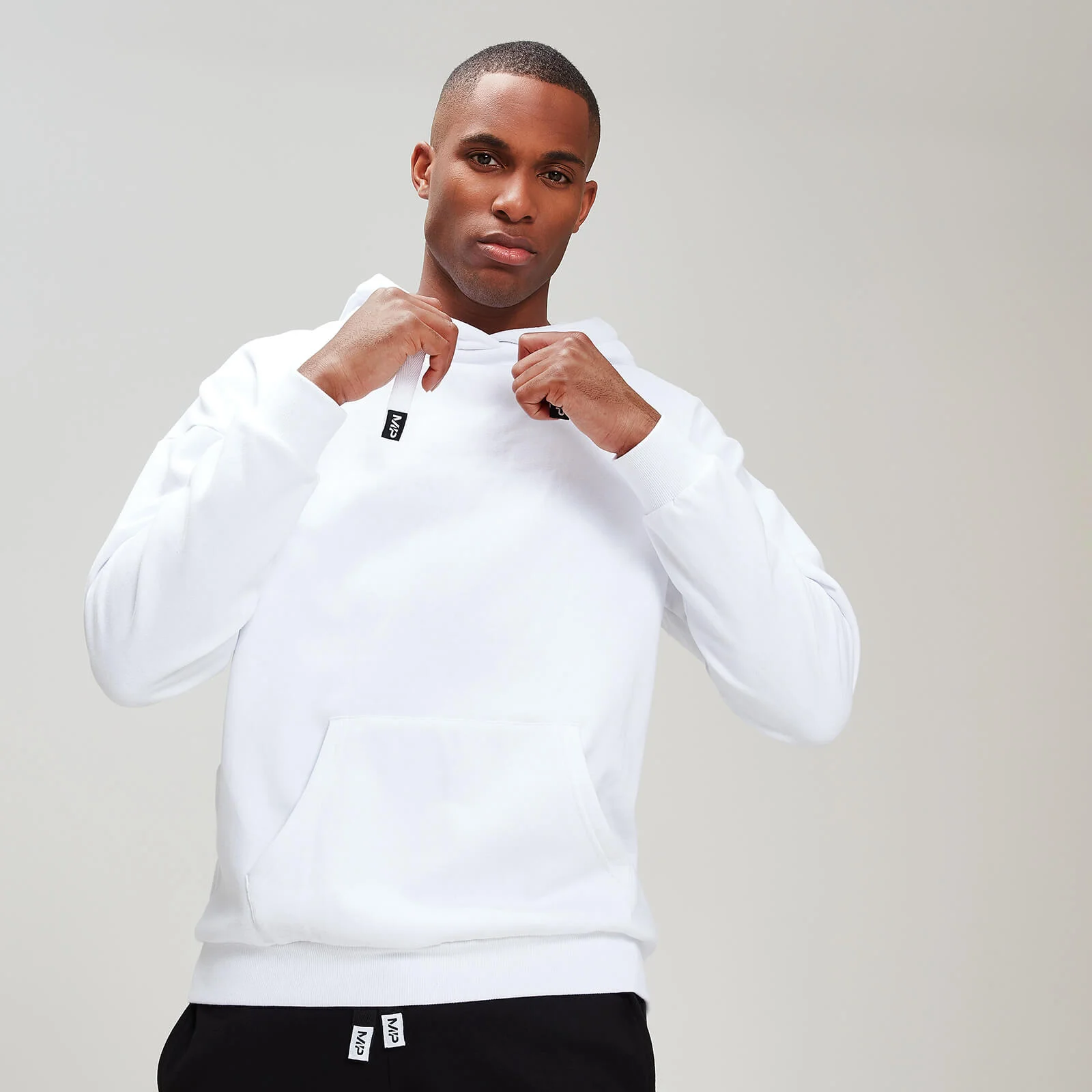 MP Men's Rest Day Stripe Overhead Hoodie - White - XS Fotografija 1