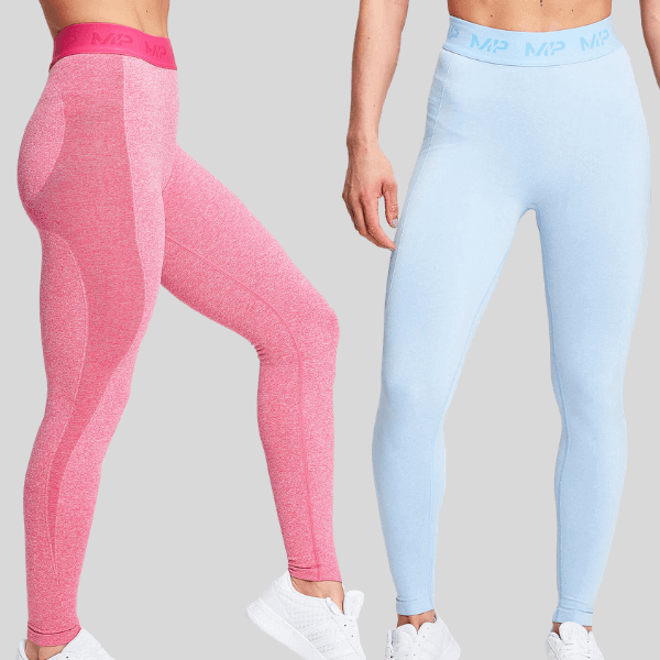 MP Women's Birthday Leggings - Super Pink/Sky Blue (2 Pack) - XS Fotografija 1