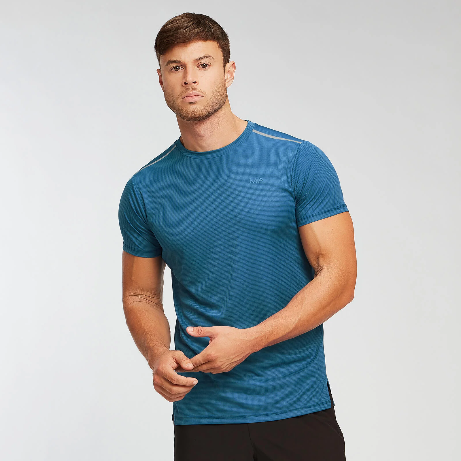 MP Men's Training Grid T-Shirt - Pilot Blue - XS Fotografija 1