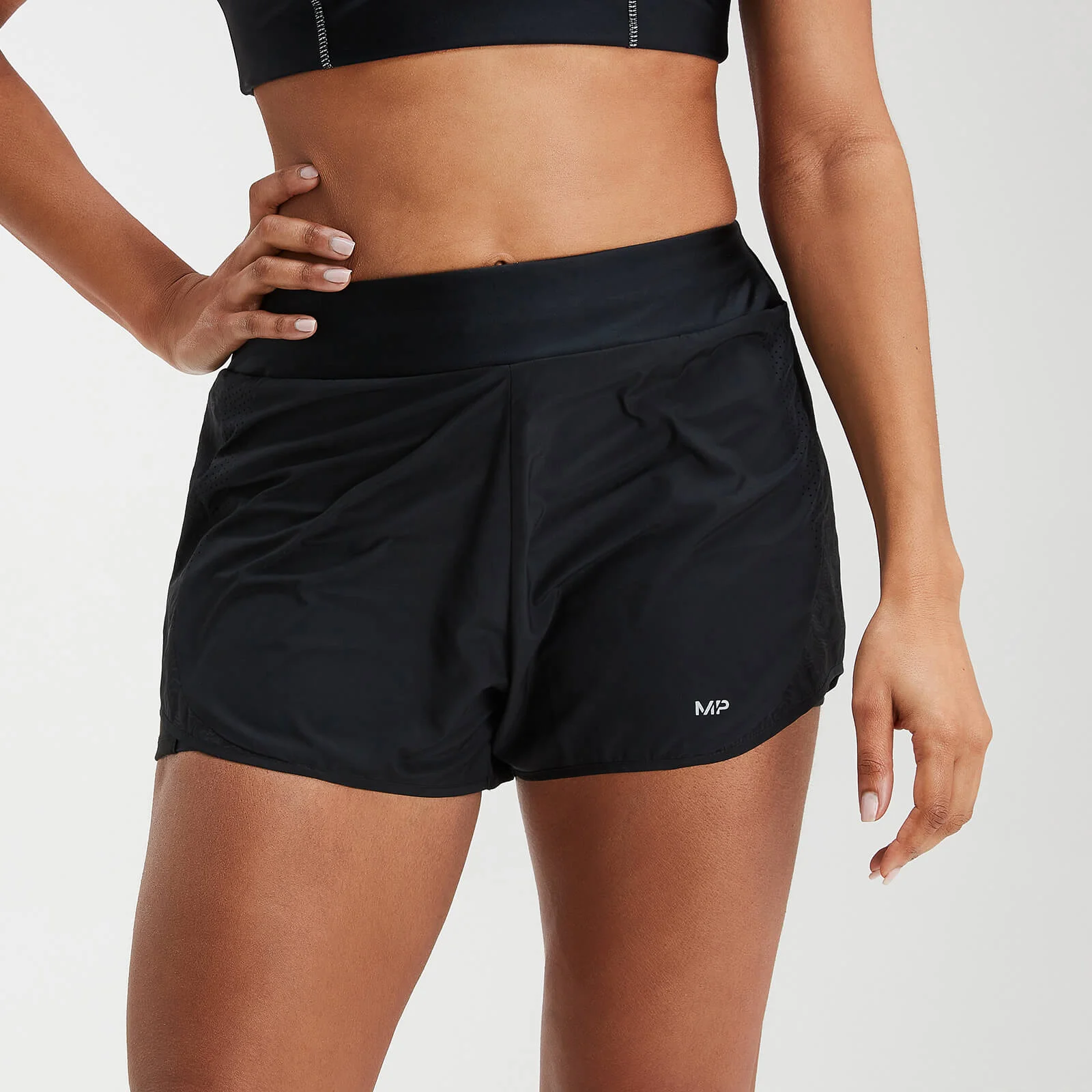MP Women's Velocity Double Layered Shorts- Black - XXS Fotografija 1