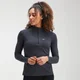 MP Women's Performance Zip Training Top- Black/Charcoal lapor