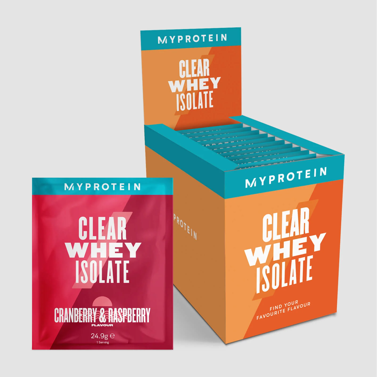 Myprotein Clear Whey Isolate, Multi Pack, 20 x 25g (Retail) (Finished Product) Fotografija 1