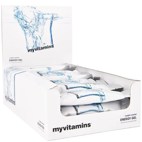 Myvitamins Energy Gel (Box) - 24 x 50g - Višnja Fotografija 1