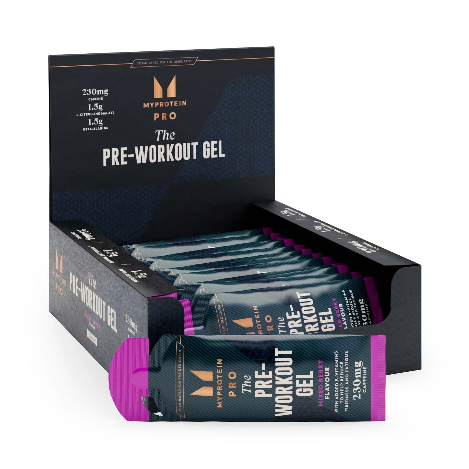 Pre-Workout Gel - 12 x 50g - Miješane bobice Fotografija 1