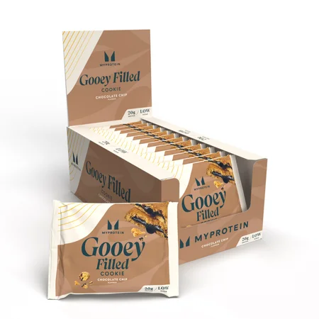 Pečeni Proteinski Kolačić - 12 x 75g - Chocolate Chip (Gooey Filled)