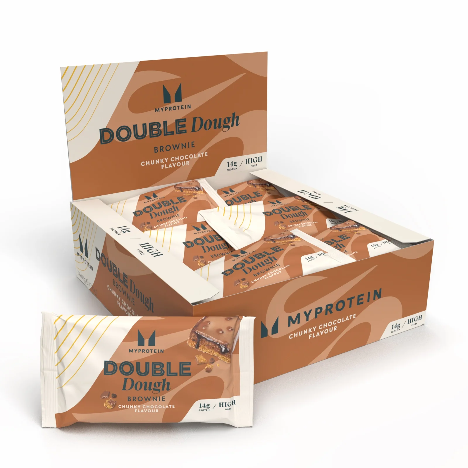 Myprotein Double Dough Brownie - 12 x 60g - Chunky Chocolate Fotografija 1