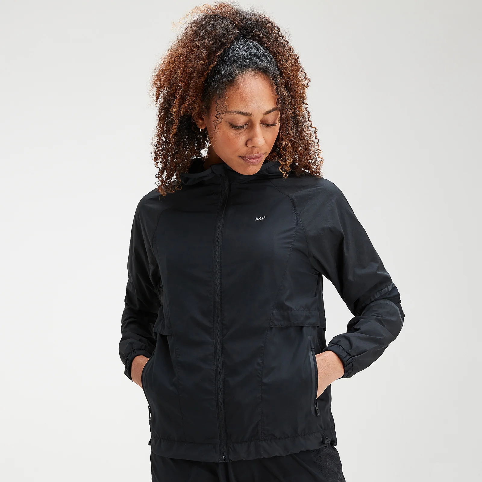 MP Women's Velocity Running Jacket- Black - XXS Fotografija 1