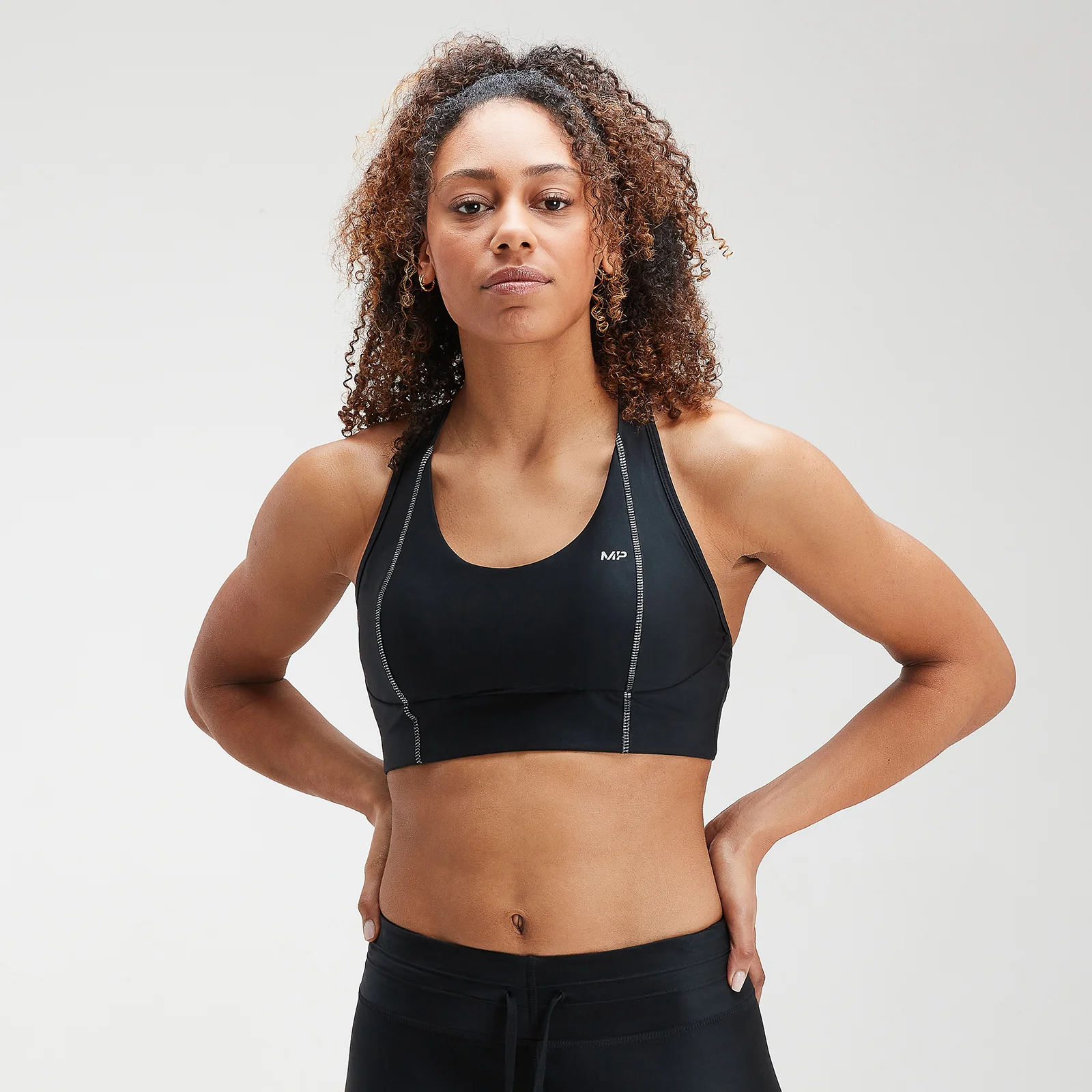 MP Women's Velocity Sports Bra- Black - XS Fotografija 1
