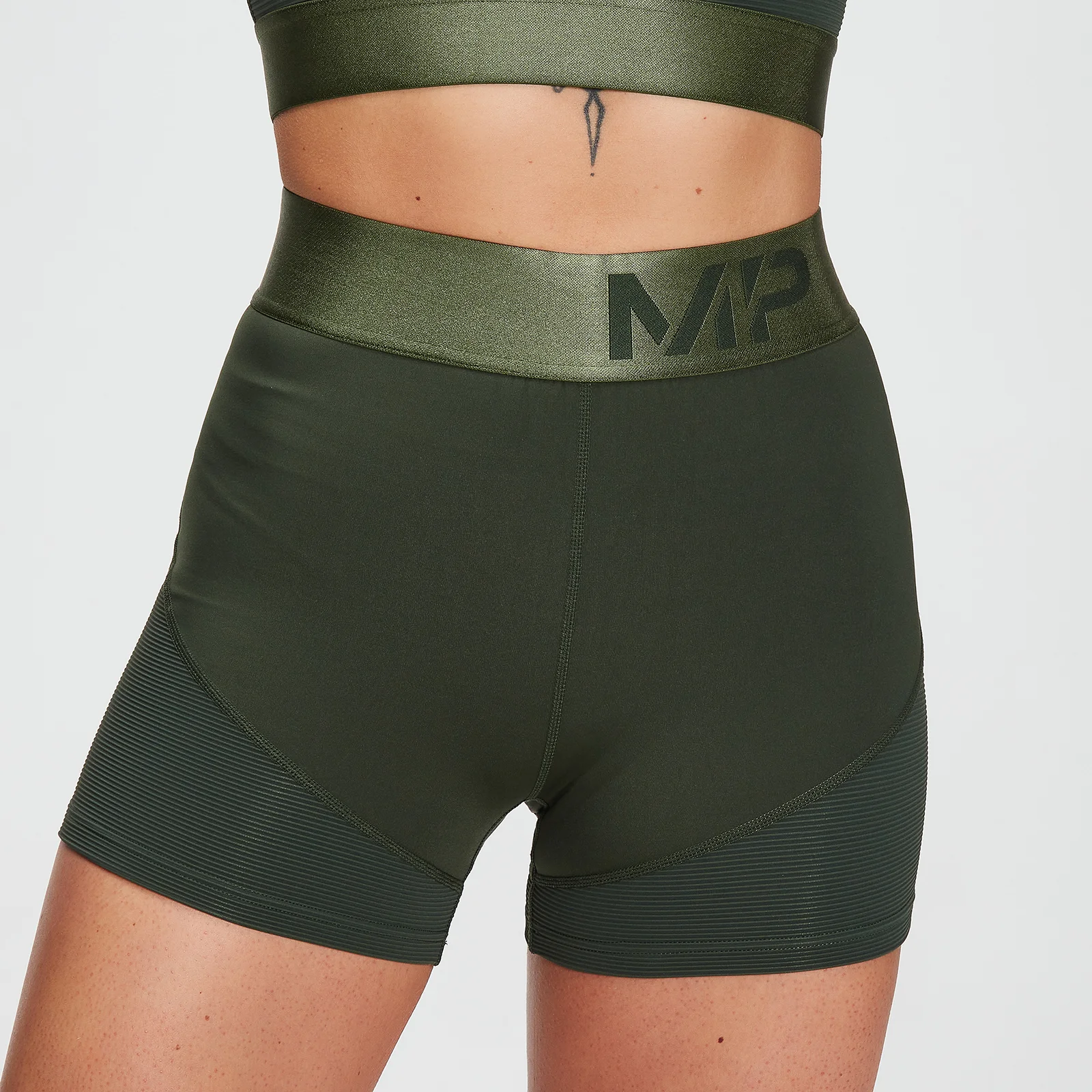 MP Women's Adapt Textured Shorts- Dark Green - XXS Fotografija 1