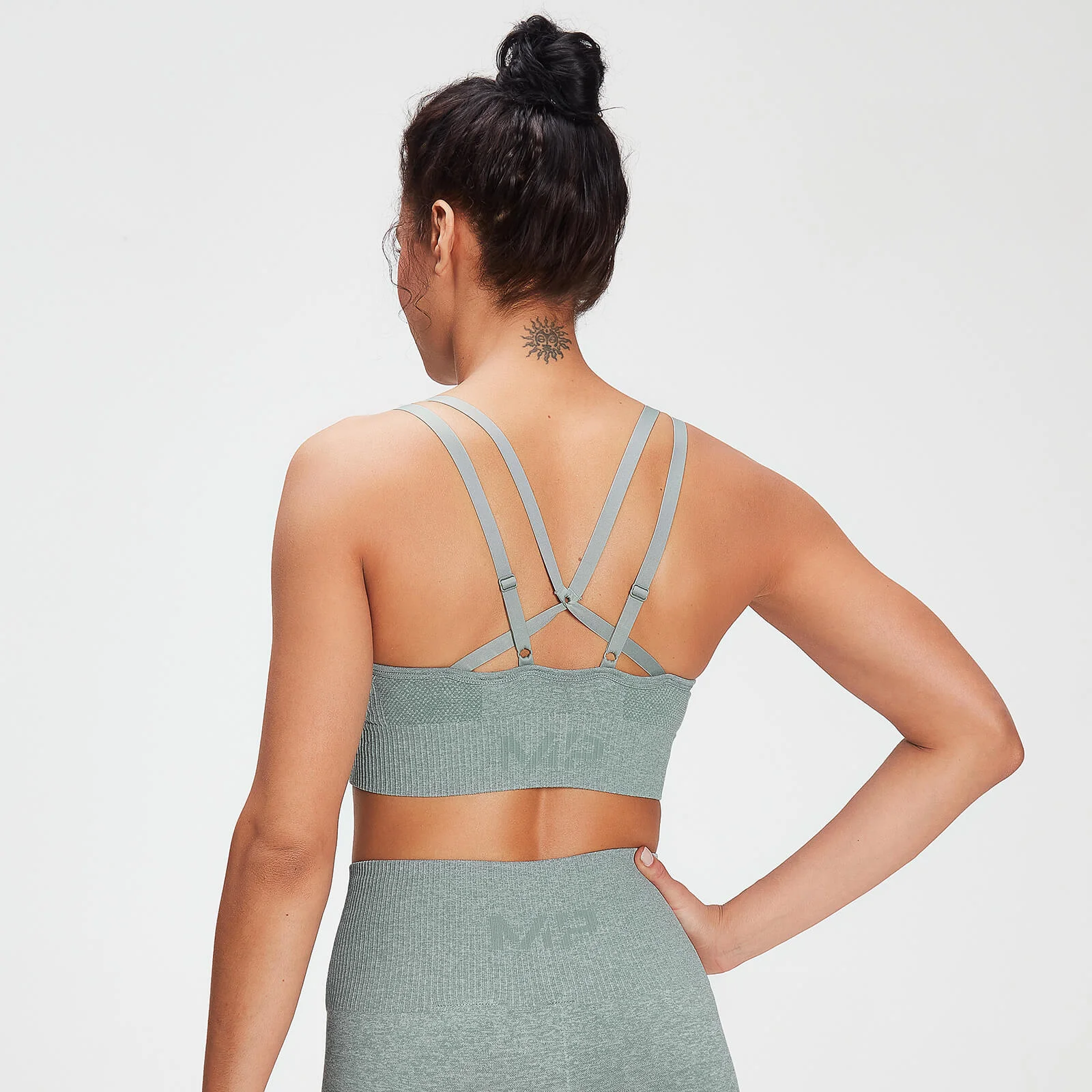 MP Women's Training Seamless Bra - Washed Green - XXS Fotografija 1