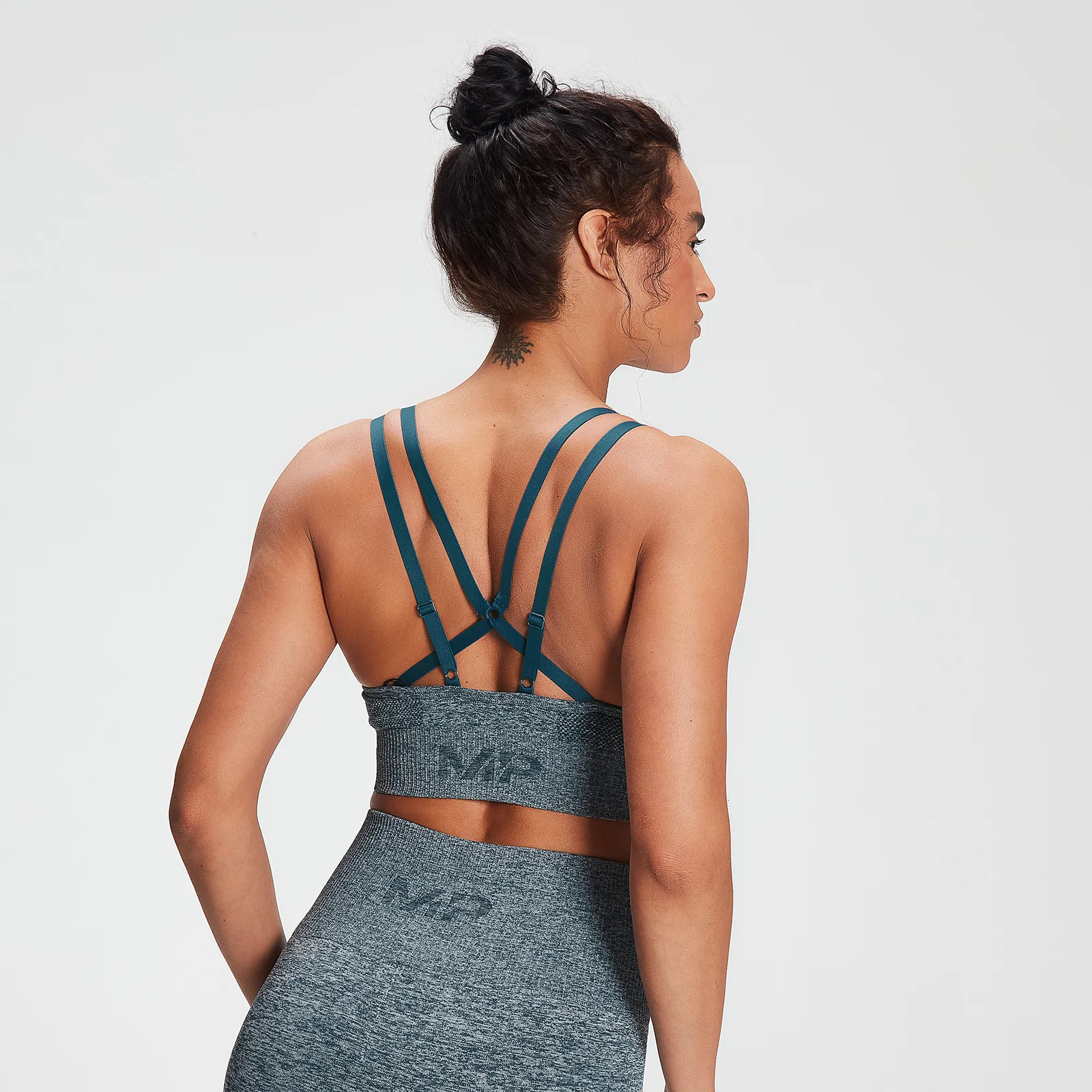 MP ženski grudnjak za trening bez šavova - Deep Sea Blue - XXS Fotografija 1