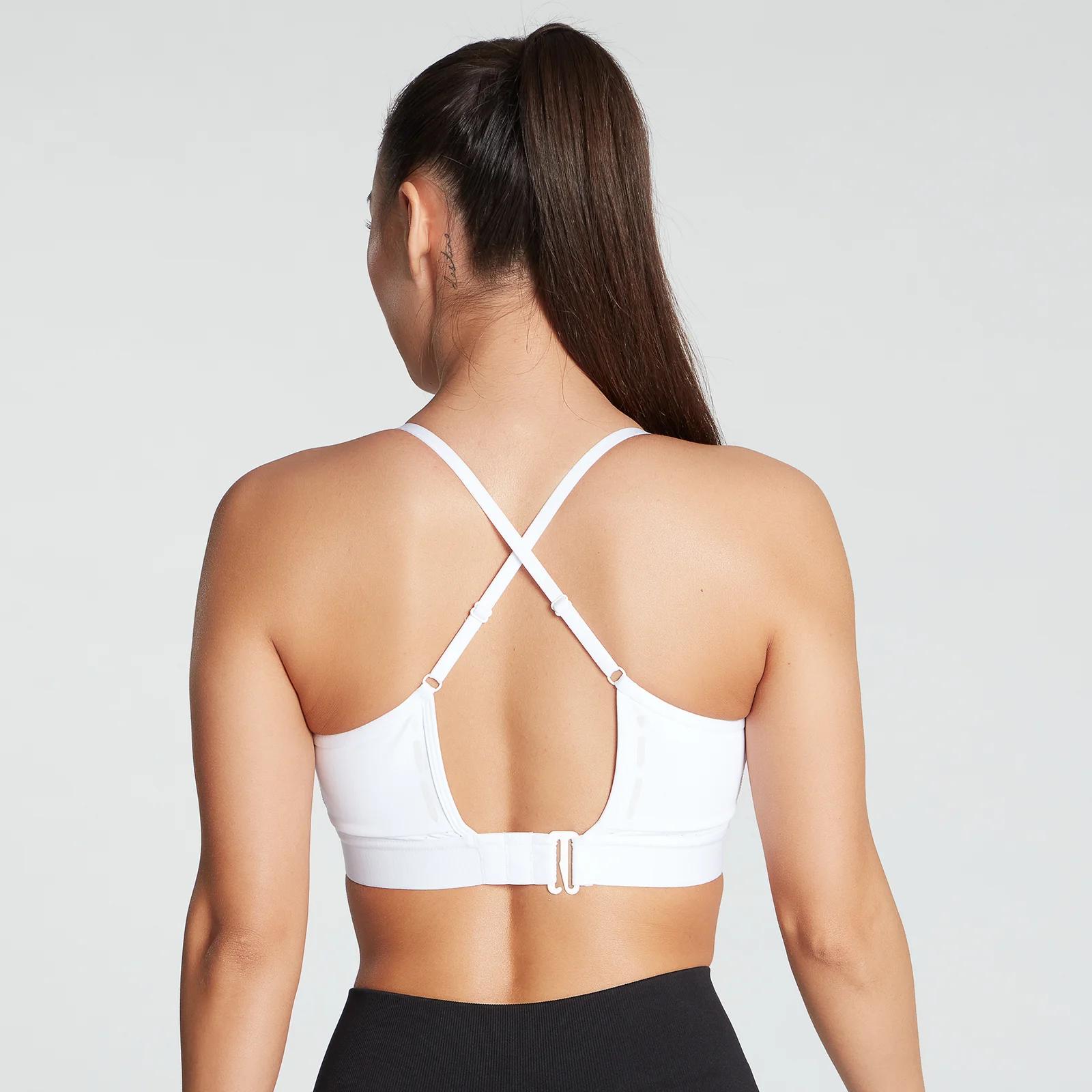 MP Women's Power Ultra Strappy Sports Bra- White - XXS Fotografija 1