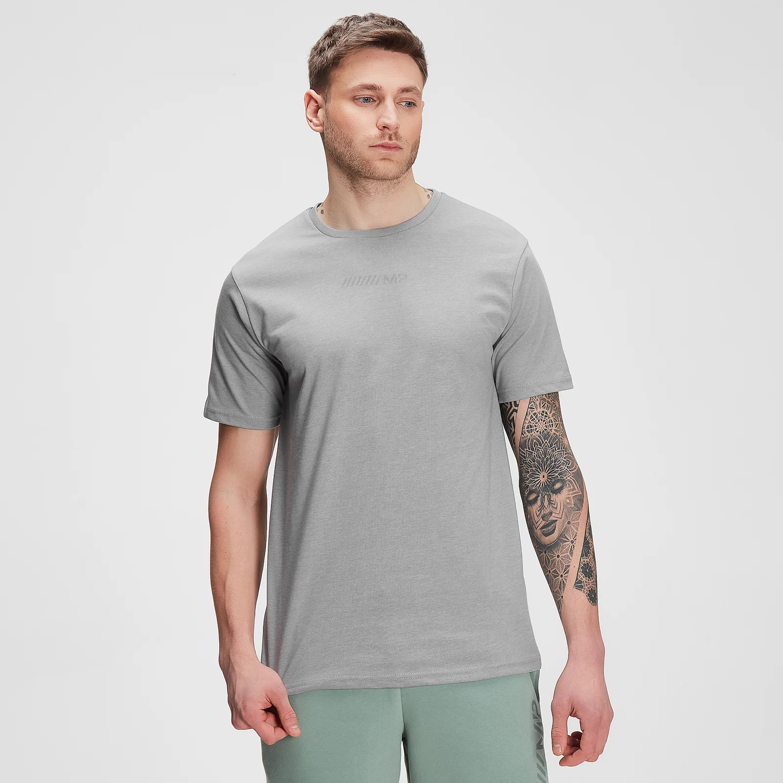 MP Men's Tonal Graphic Short Sleeve T-shirt – Storm Grey Marl - XXS Fotografija 1