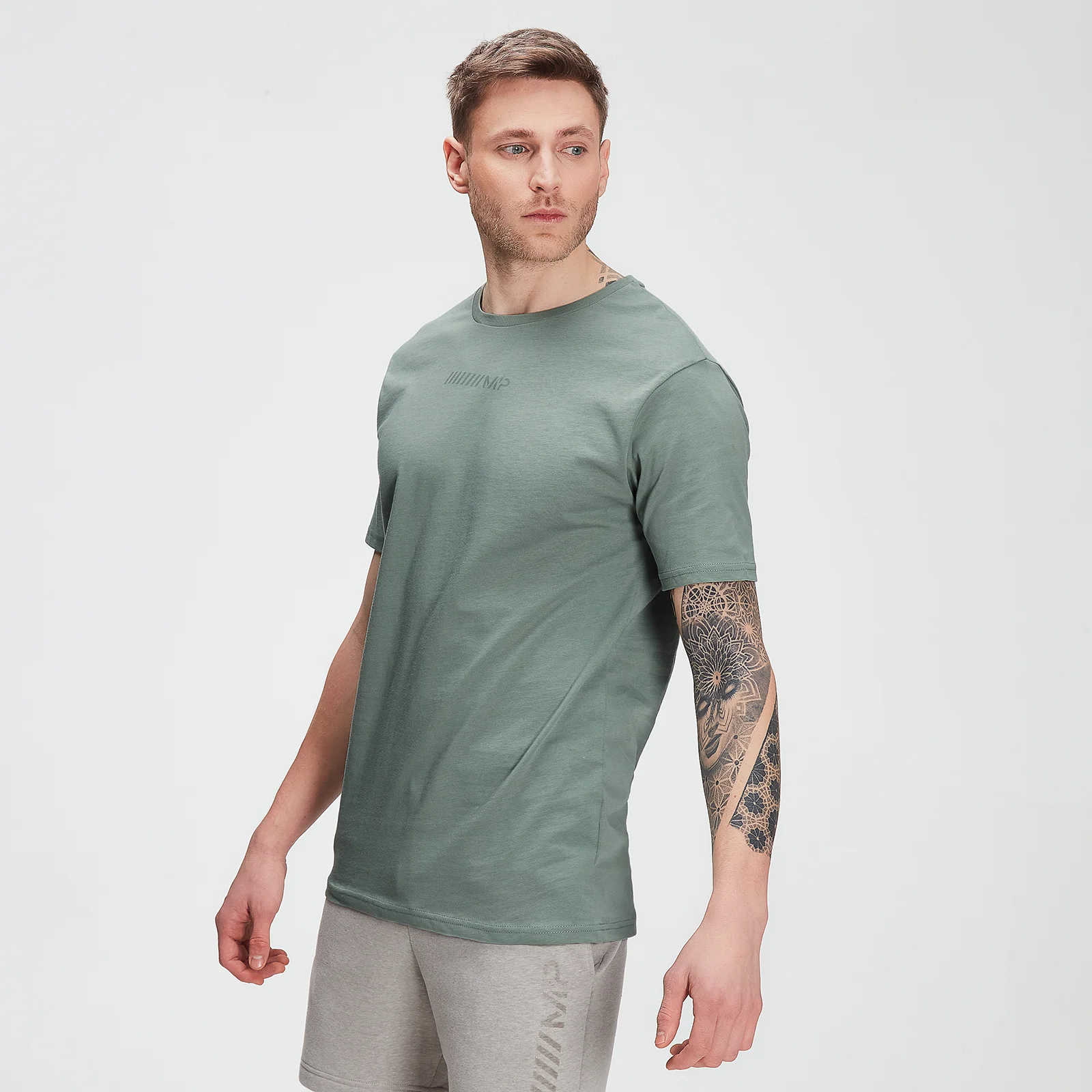 MP Men's Tonal Graphic Short Sleeve T-shirt – Washed Green - XXS Fotografija 1