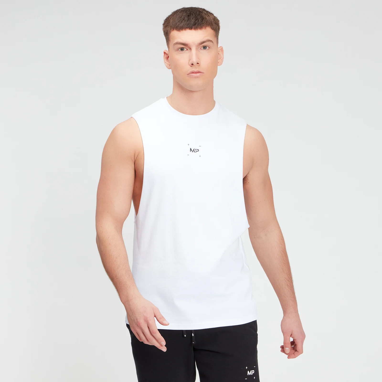 MP Men's Central Graphic Tank - White - XXS Fotografija 1