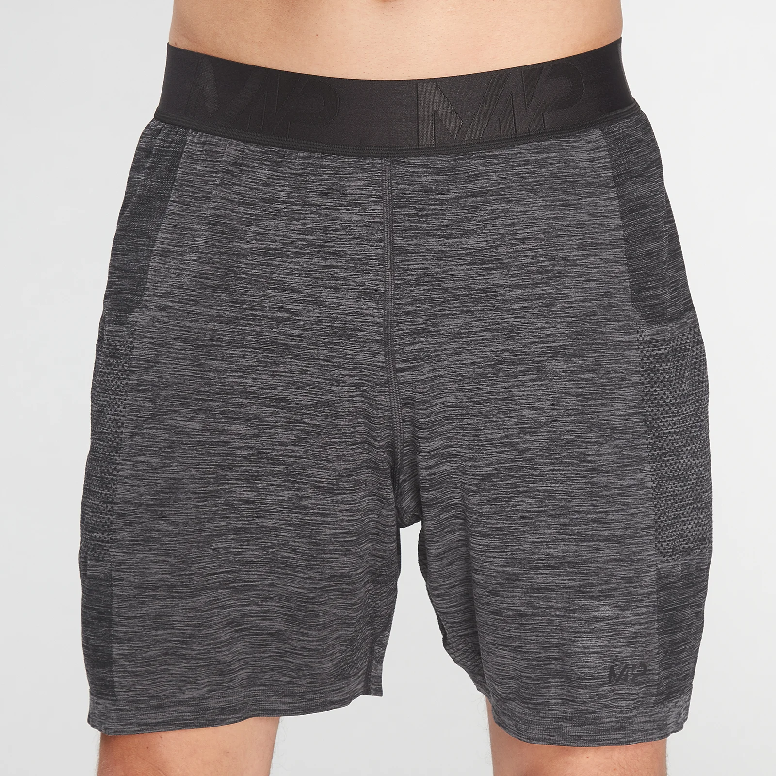 MP Men's Essential Seamless Shorts- Storm Grey Marl - XXS Fotografija 1