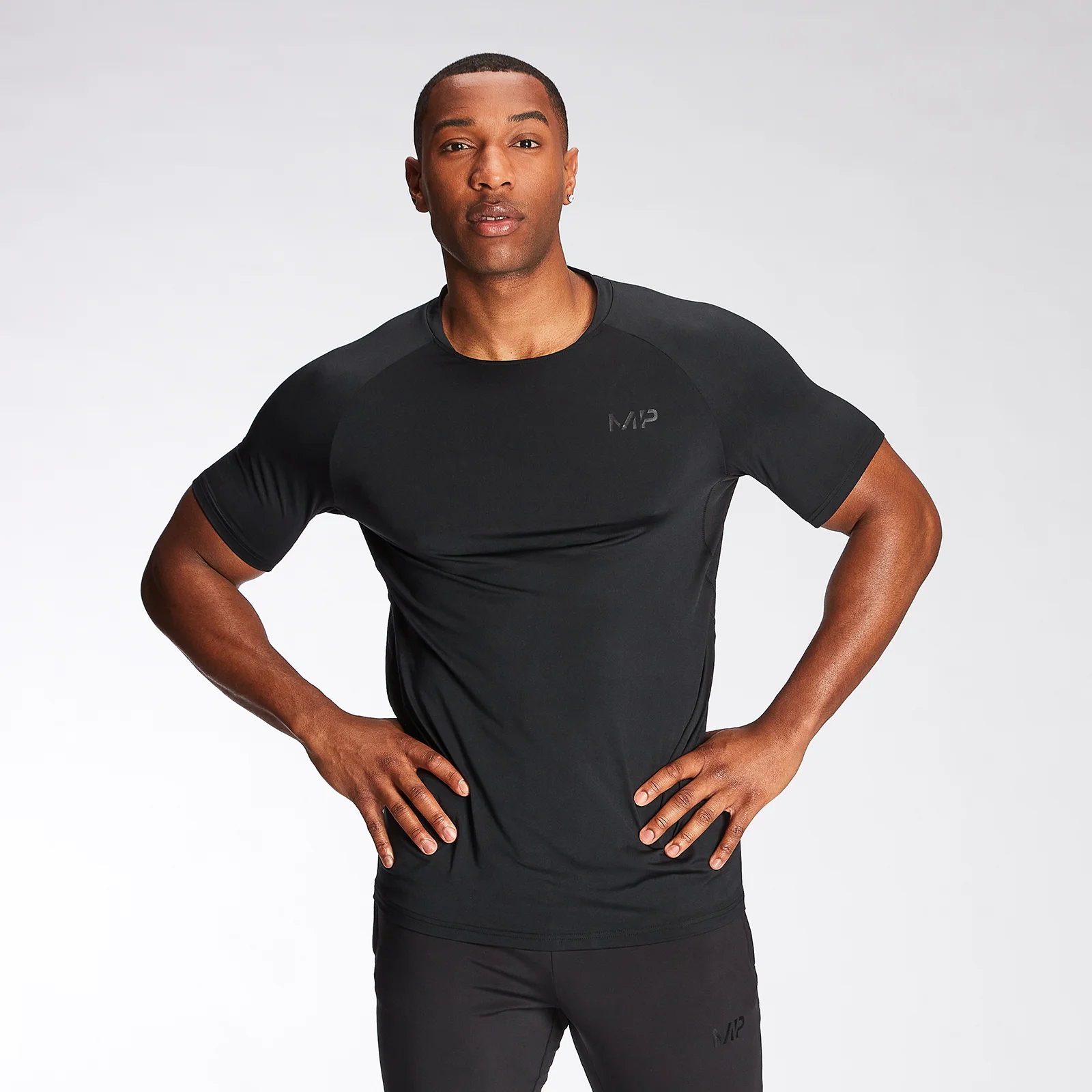 MP Men's Agility Short Sleeve T-Shirt - Black - XXS Fotografija 1