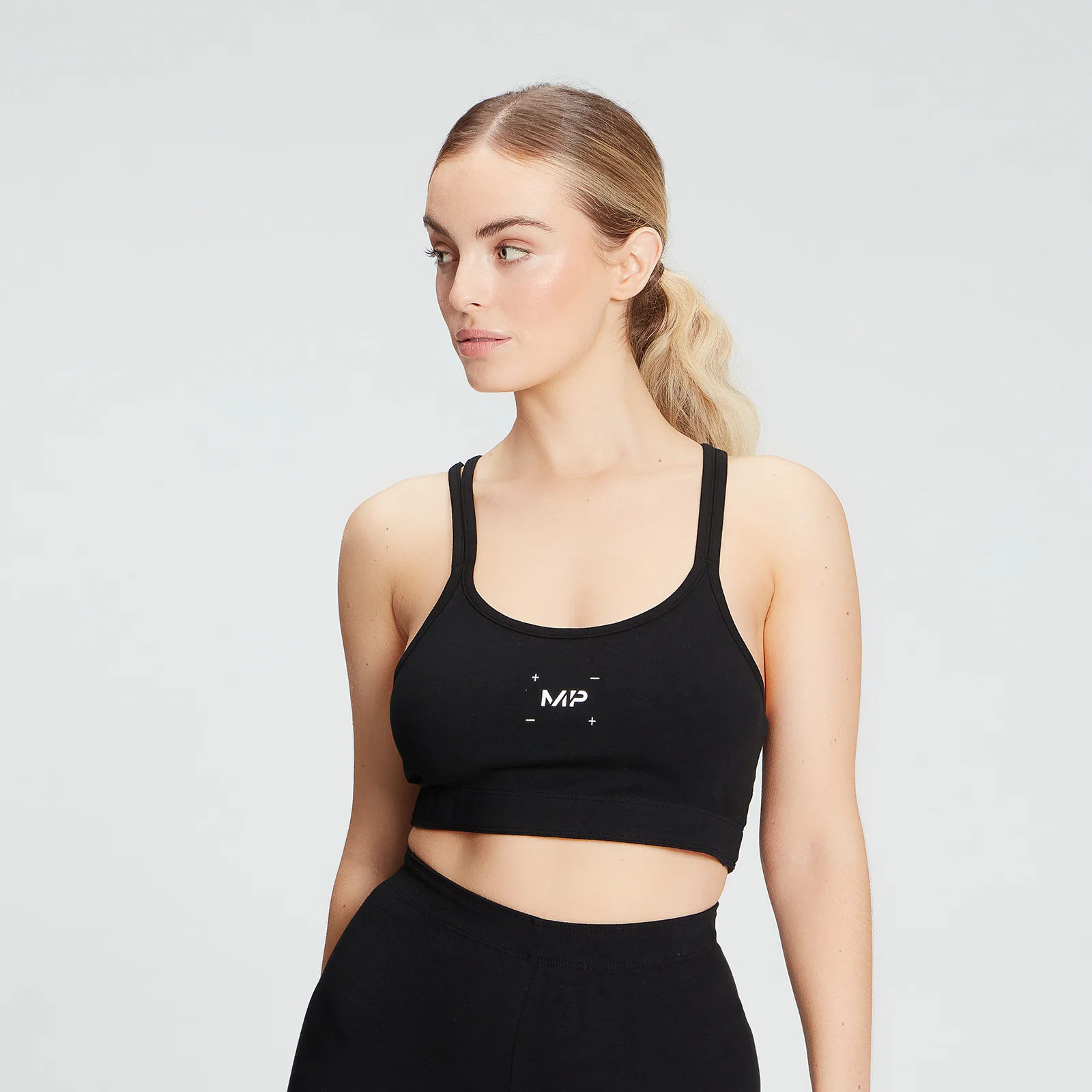 MP Women's Central Graphic Bra - Black - XXS Fotografija 1