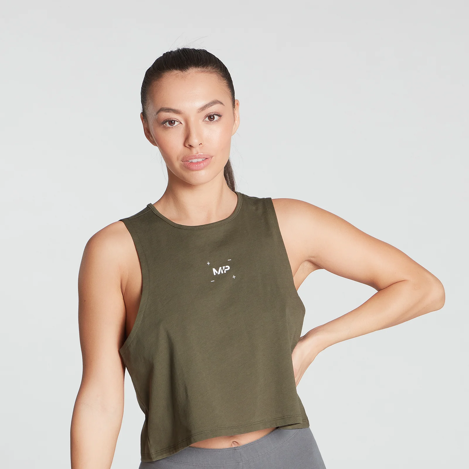 MP Women's Central Graphic Reach Vest - Dark Olive - XXS Fotografija 1