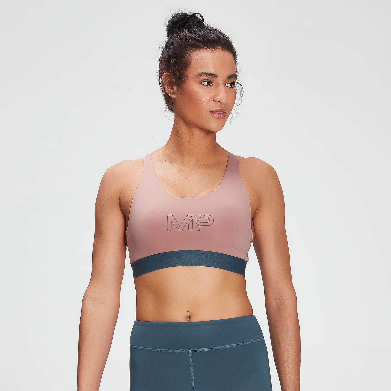 MP Women's Branded Training Sports Bra - Washed Pink - XXS Fotografija 1