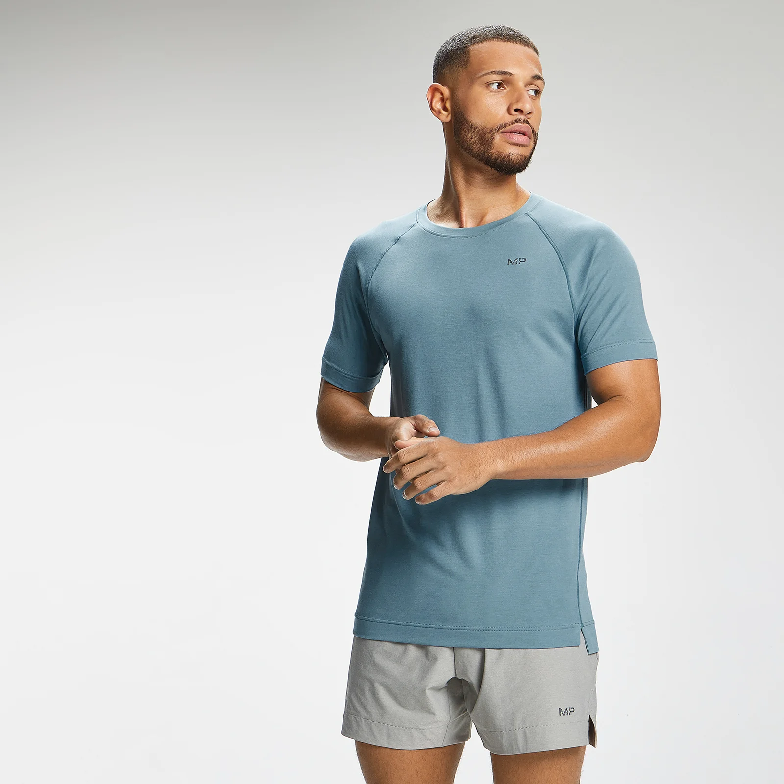 MP Men's Composure Short Sleeve T-Shirt - Storm Blue - XXS Fotografija 1