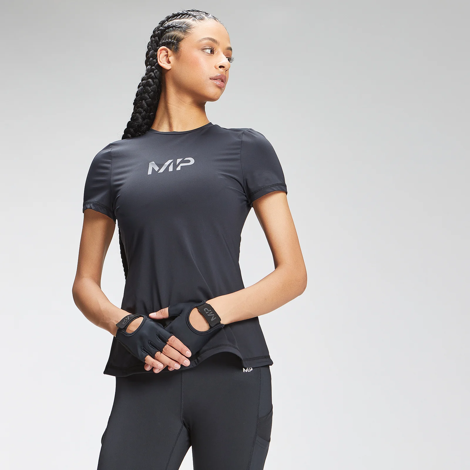 MP Women's Tempo Short Sleeve Top - Black - XXS Fotografija 1