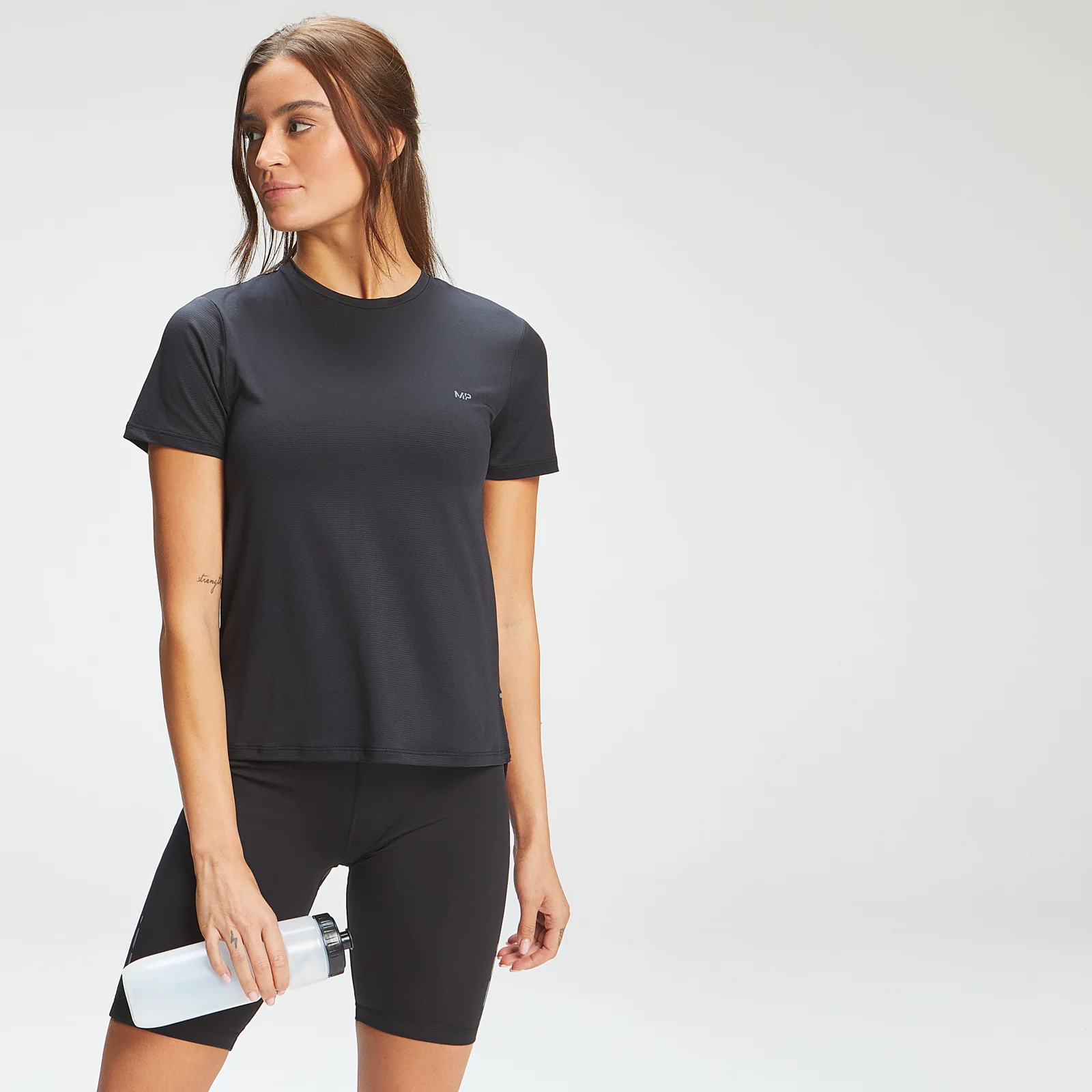 MP Ženska Power Ultra Split Back T-shirt majica - crna - XXS Fotografija 1