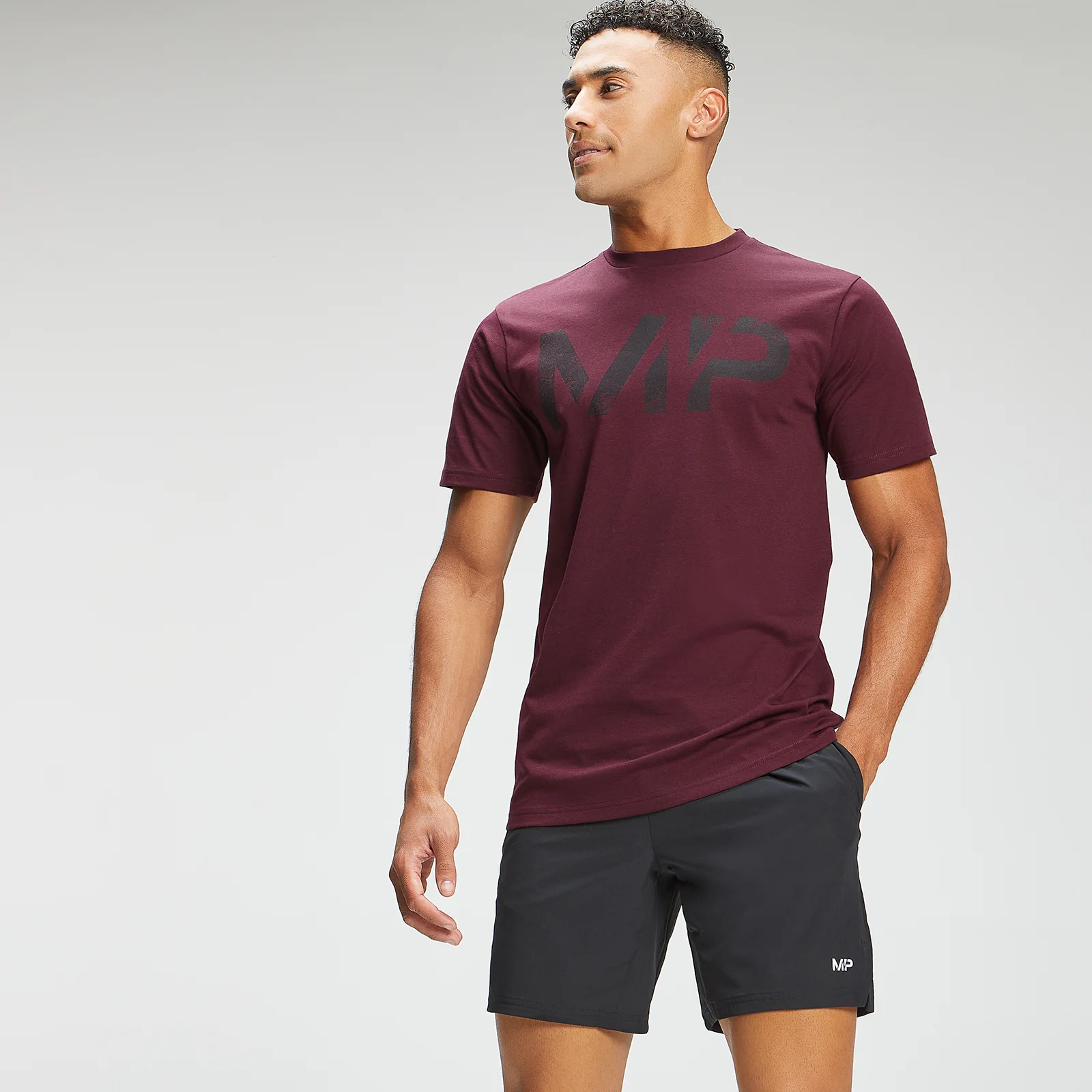 MP Men's Adapt Grit Graphic T-Shirt - Merlot Marl - XXS Fotografija 1