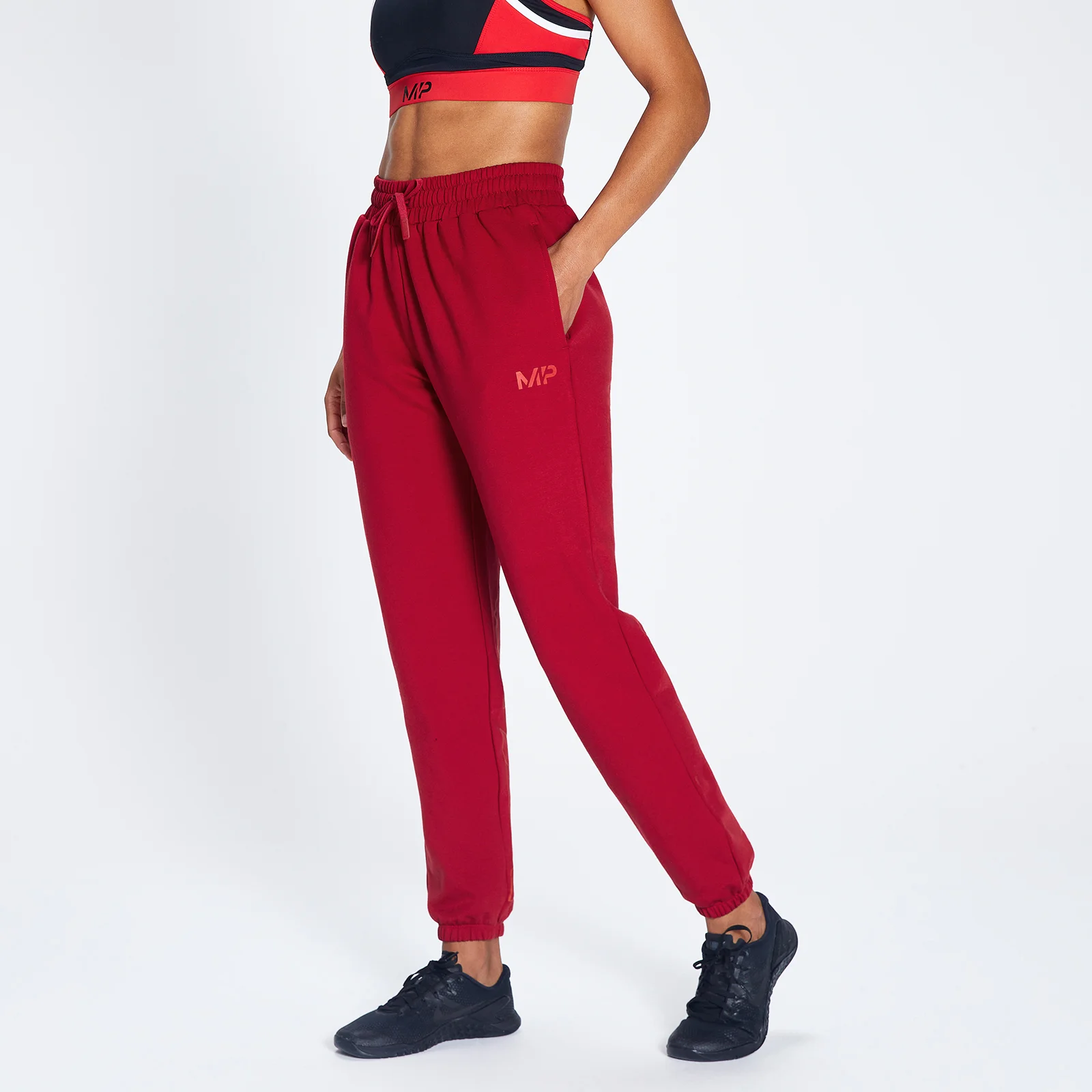 MP Women's Engage Bold Graphic Joggers - Wine/Black - XXS Fotografija 1