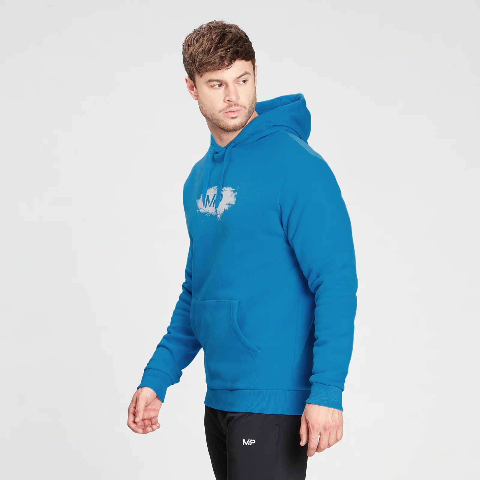 MP Men's Chalk Graphic Hoodie - Aqua - XXS Fotografija 1