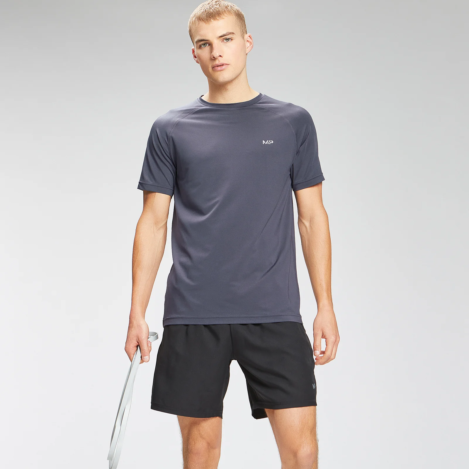 MP Men's Repeat Graphic Training Short Sleeve T-Shirt - Graphite - XXS Fotografija 1